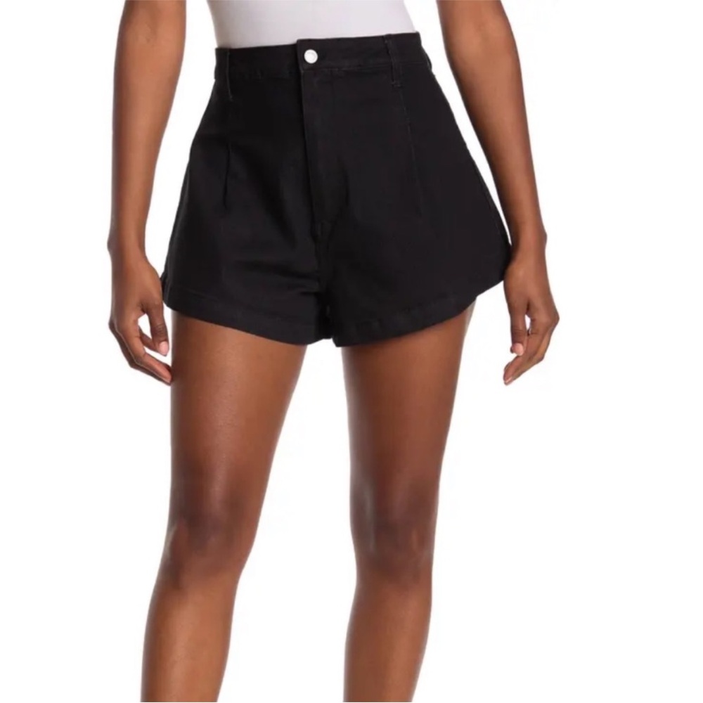 New Without Tags WeWoreWhat Black High Waist Trumpet Fit Shorts